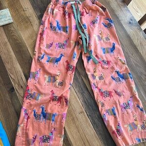 Eloise llama women’s pajamas from Anthropologie.